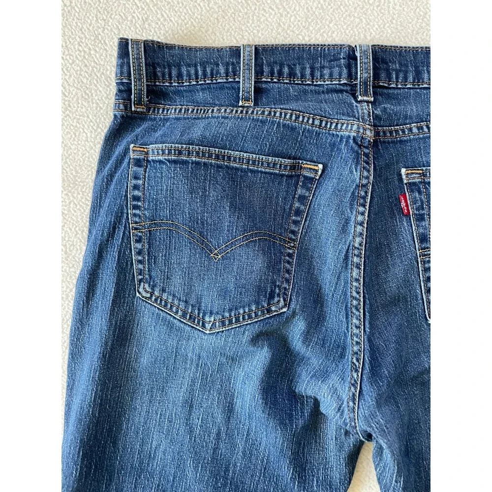 Hemmed Levi's Mens 40 x 27 559 Relaxed Straight Jeans Blue Medium Wash Denim
